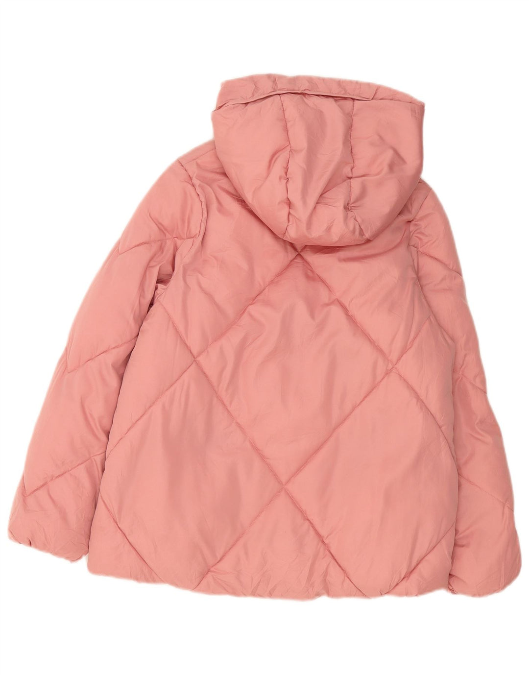 Zara Mädchen-Kapuzenjacke, gepolstert, 13–14 Jahre, rosa, Polyester