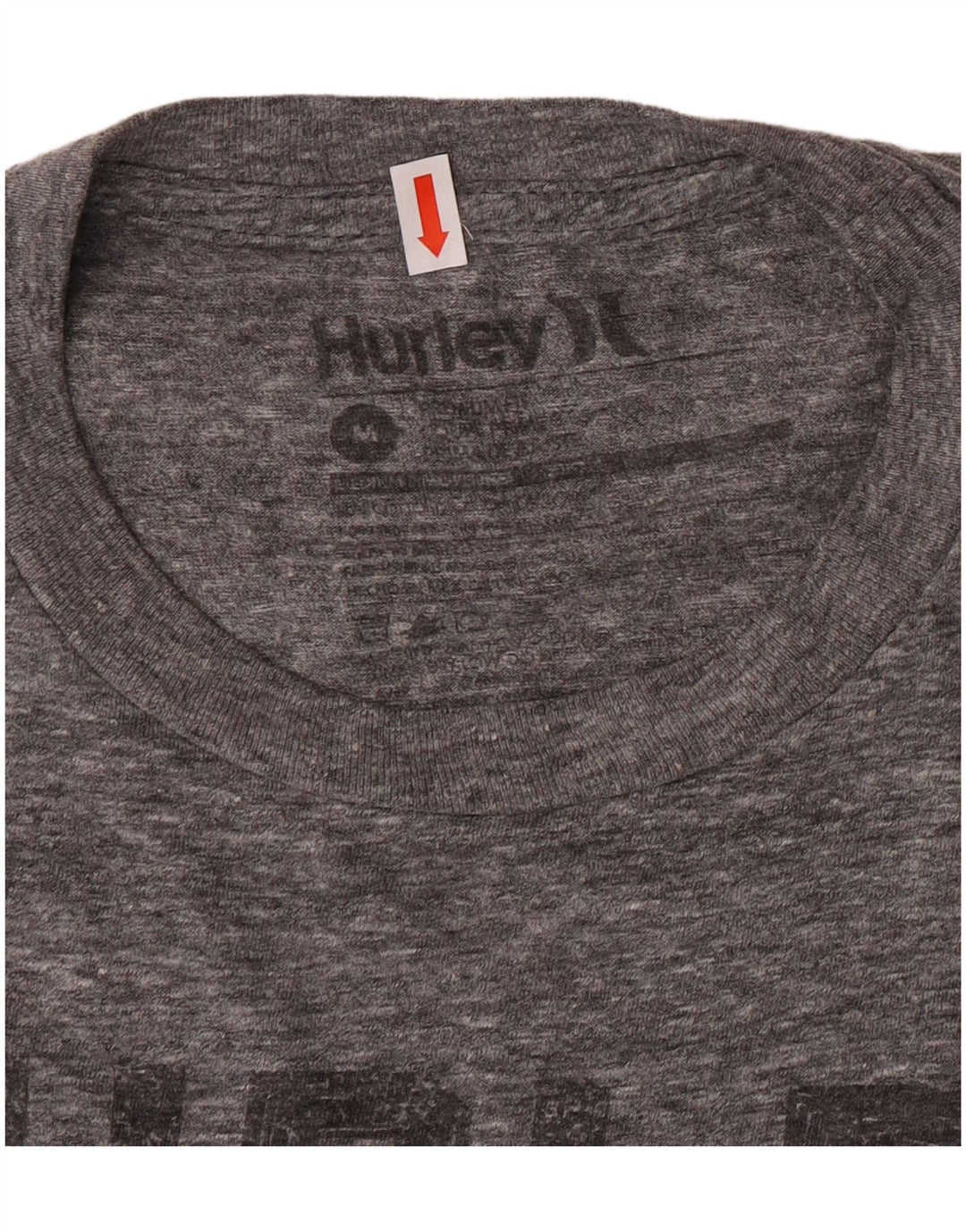 Hurley Herren-T-Shirt mit regulärer Passform, mittelgrau