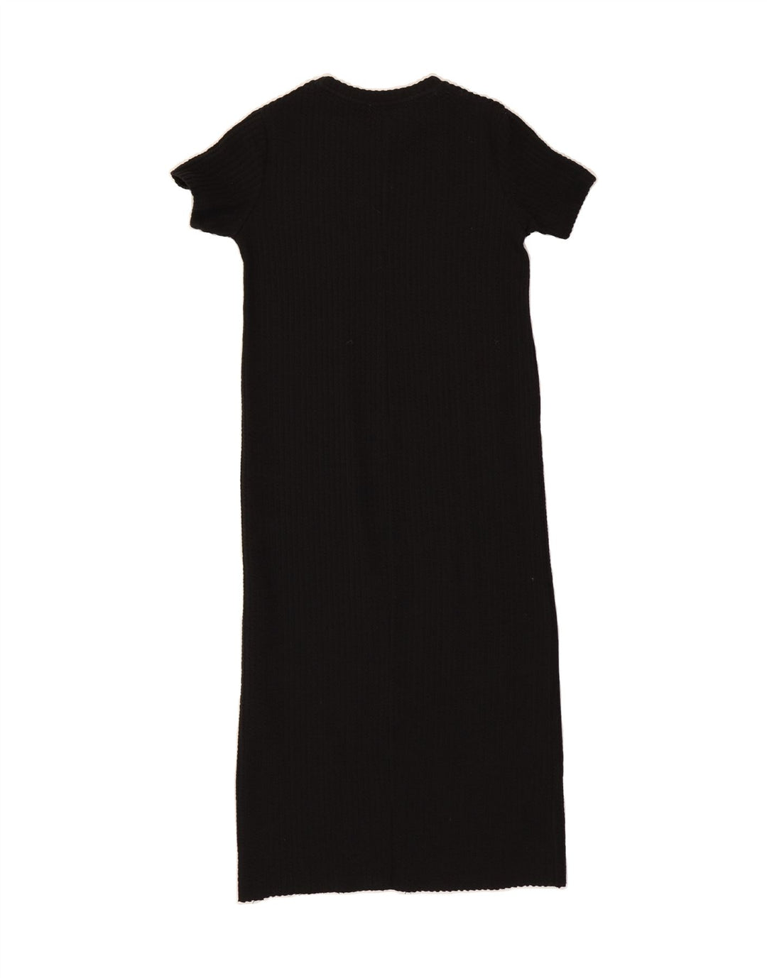 ZARA Womens Short Sleeve Maxi Jumper Dress UK 12 Medium Black Vintage Zara and Second-Hand Zara from Messina Hembry 