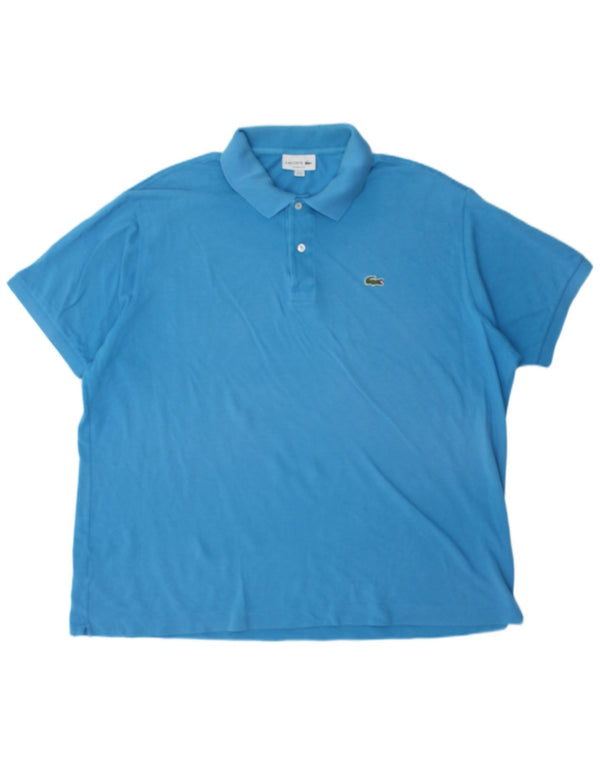 Lacoste Herren-Poloshirt mit klassischer Passform, Größe 8 3XL, blaue Baumwolle