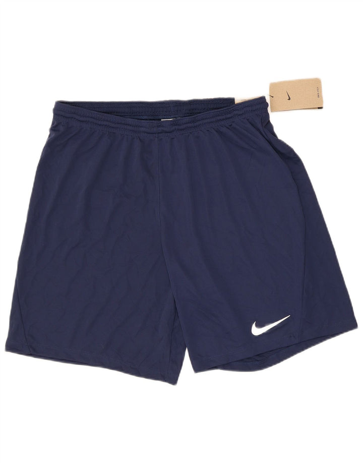 Nike Herren Dri Fit Sportshorts, groß, marineblaues Polyester