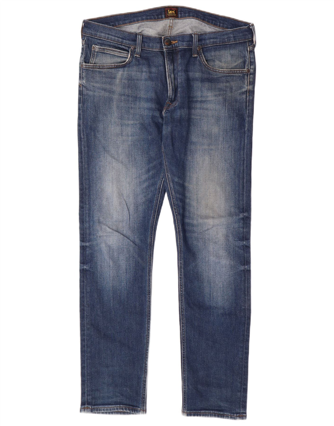 Lee Herren Luke Tapered Slim Jeans W34 L32 Blaue Baumwolle
