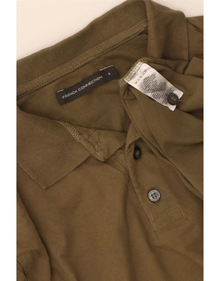 French Connection Herren wattierte Jacke, Größe S, Khaki, Baumwolle