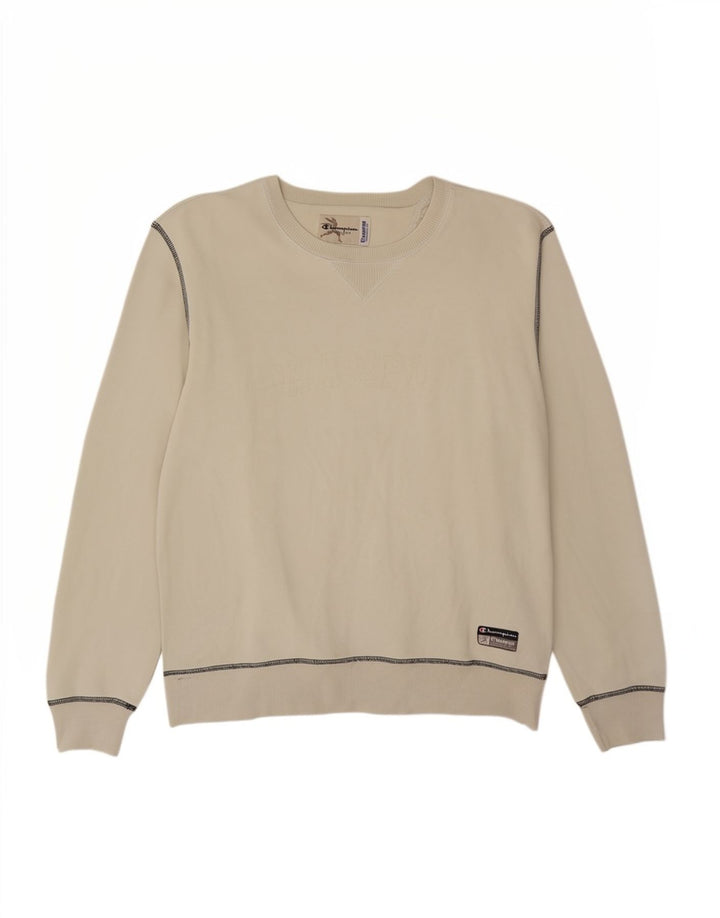 Champion Herren-Sweatshirt-Pullover, mittelweiße Baumwolle
