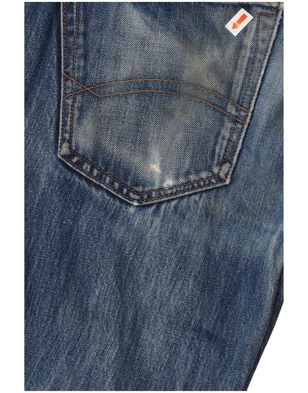 Tommy Hilfiger Herren Distressed Slim Jeans W30 L32 Blaue Baumwolle