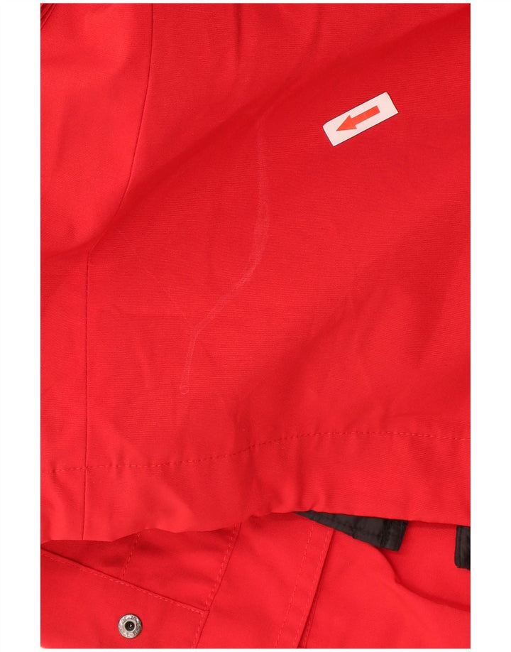 Zara Damen-Kapuzen-Übergröße, wattierte Jacke, UK 10, Größe S, Rot, Polyester