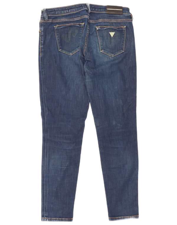 Guess Damen Beverly Skinny Jeans W28 L27 Marineblau