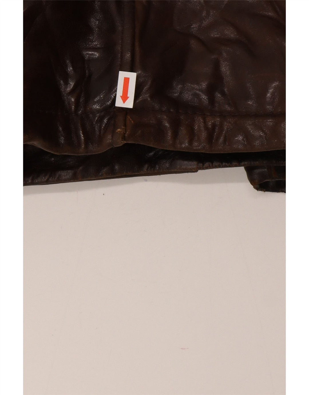 Vintage Herren Lederjacke IT 54 2XL Braunes Leder