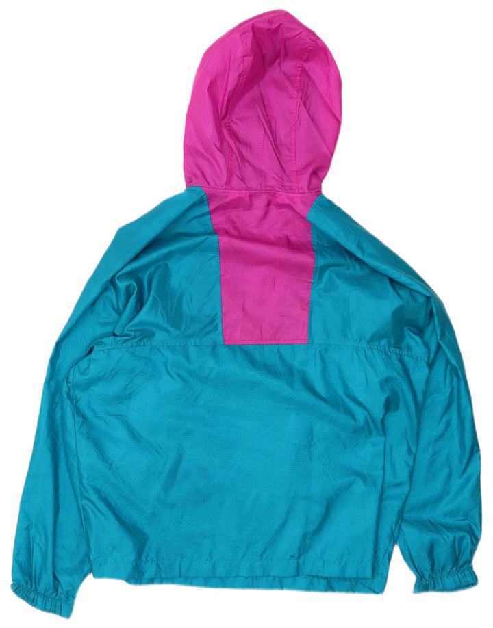 COLUMBIA Übergroße Anorakjacke für Damen UK 16 Large Türkis Colourblock