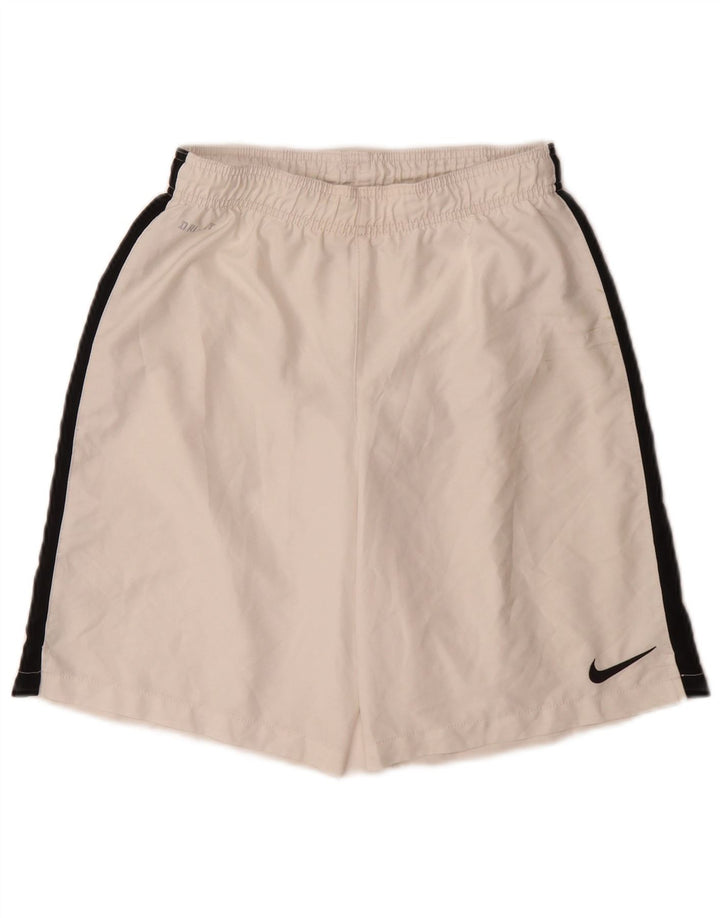 Nike Herren Dri Fit Sportshorts Mittelweißes Colourblock-Polyester