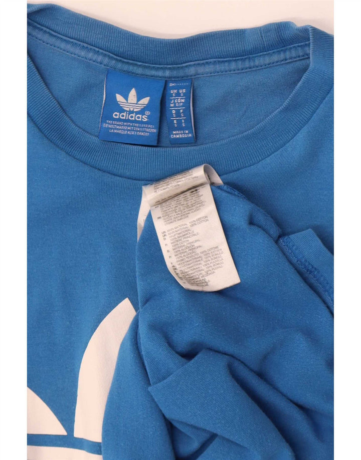 Adidas Herren Grafik T-Shirt Top Small Blau Baumwolle