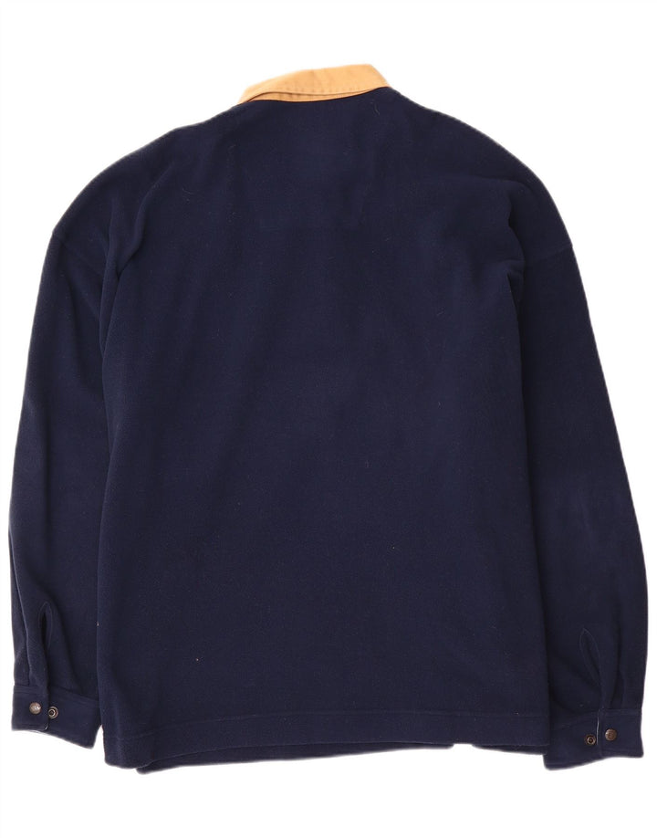 Think Pink Herren-Fleecepullover mit Rollkragen, XL, Marineblau, Polyester