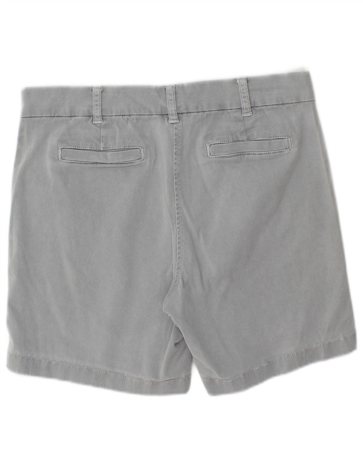 J. CREW Damen Chinoshorts US 8 Medium W30 Graue Baumwolle