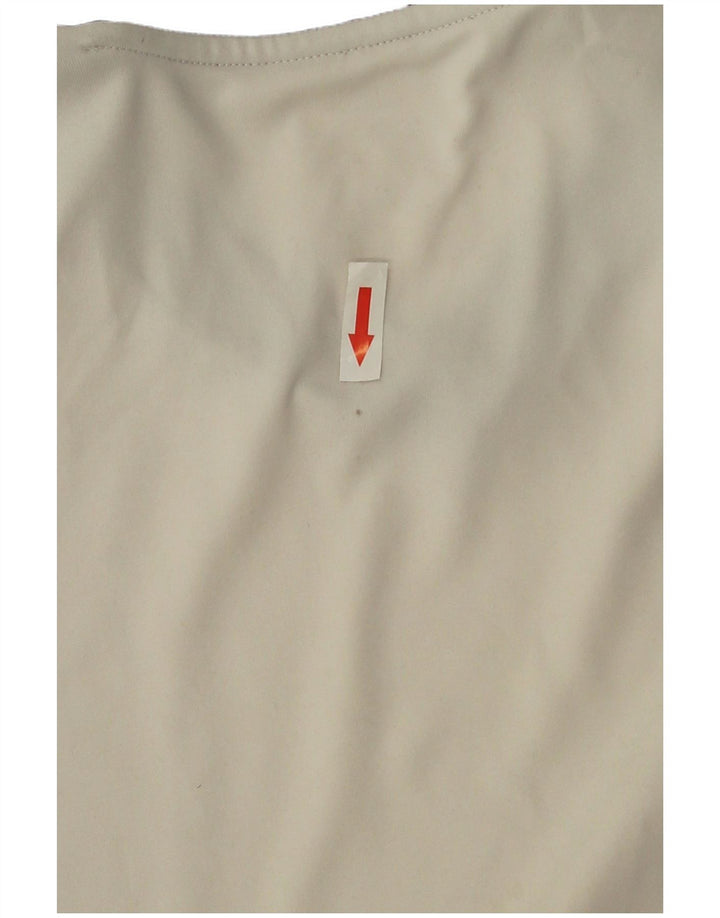 Adidas Herren T-Shirt Top Medium Off White Polyester Sport