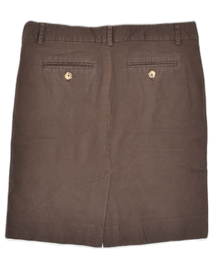 MOSSIMO Womens Straight Skirt US 8 Medium W30 Brown Cotton | Vintage Mossimo | Thrift | Second-Hand Mossimo | Used Clothing | Messina Hembry 