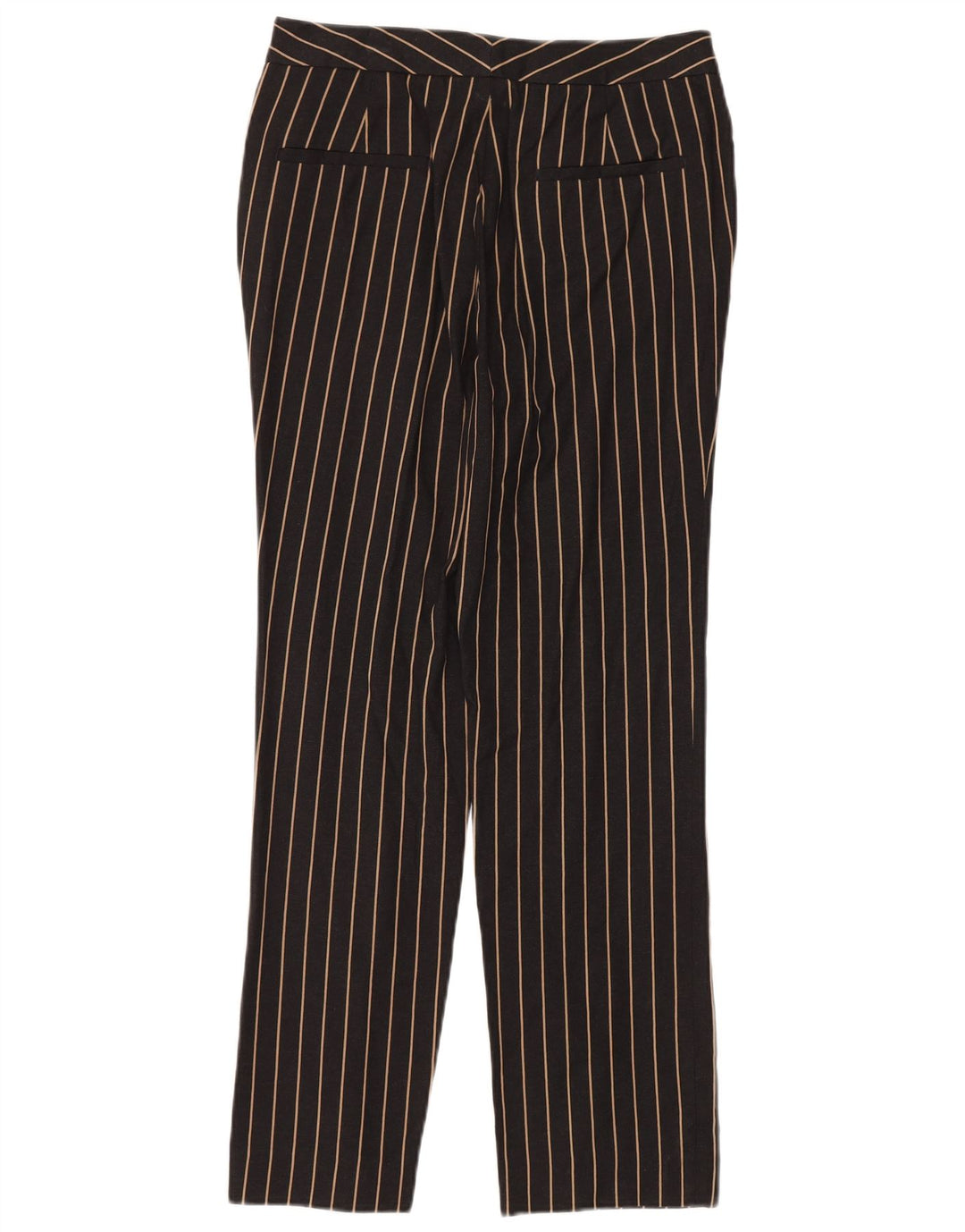 MASSIMO DUTTI Damen-Chinohose mit hoher Taille, EU 38, Größe S, W28, L28, Schwarz