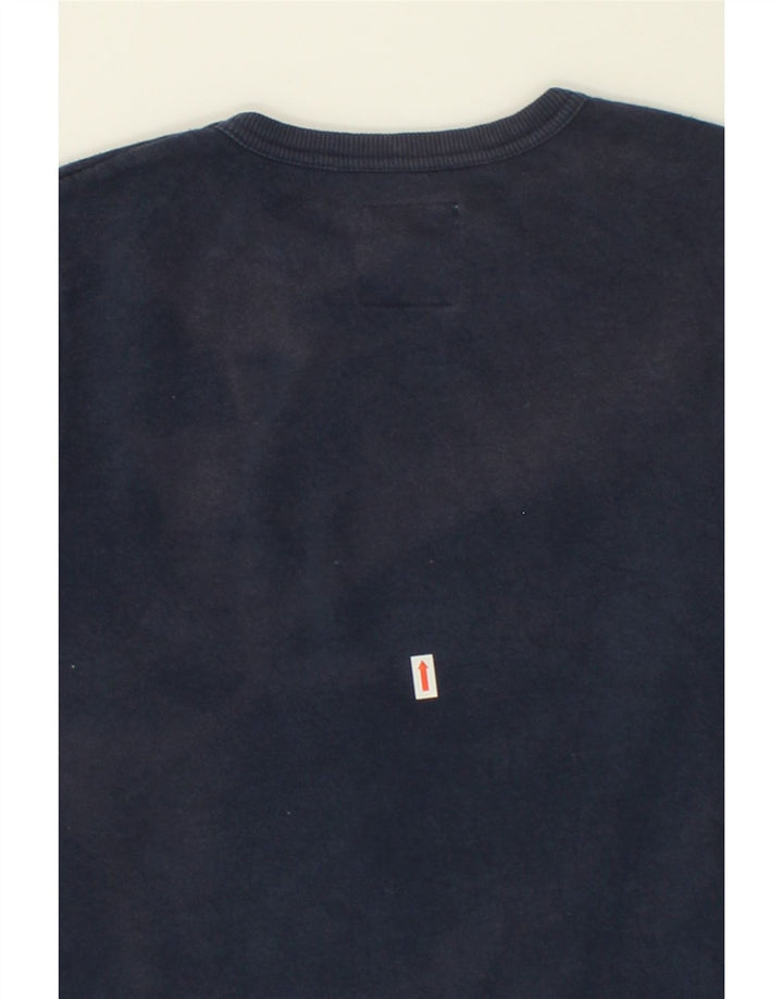 LEVI'S Boys Graphic Sweatshirt Jumper 12-13 Years Large  Navy Blue Cotton Vintage Levi's and Second-Hand Levi's from Messina Hembry 