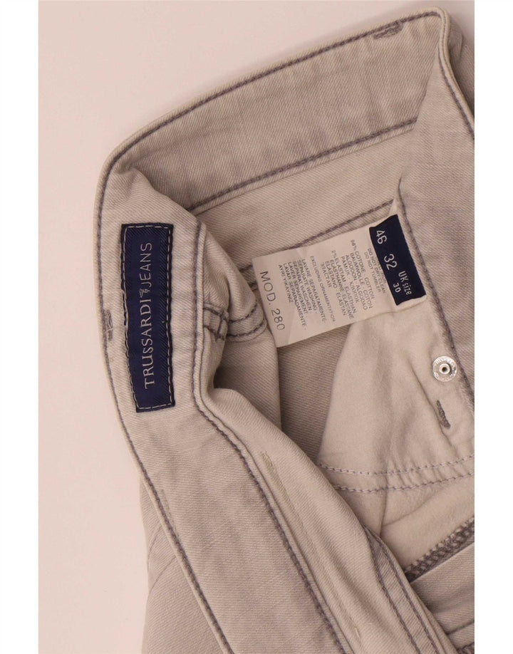 Trussardi Slim-Jeans für Damen, W30, L30, graue Baumwolle