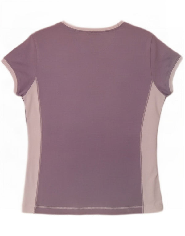 Champion Damen Heritage Classics Graphic T-Shirt Top UK 12 Medium Purple