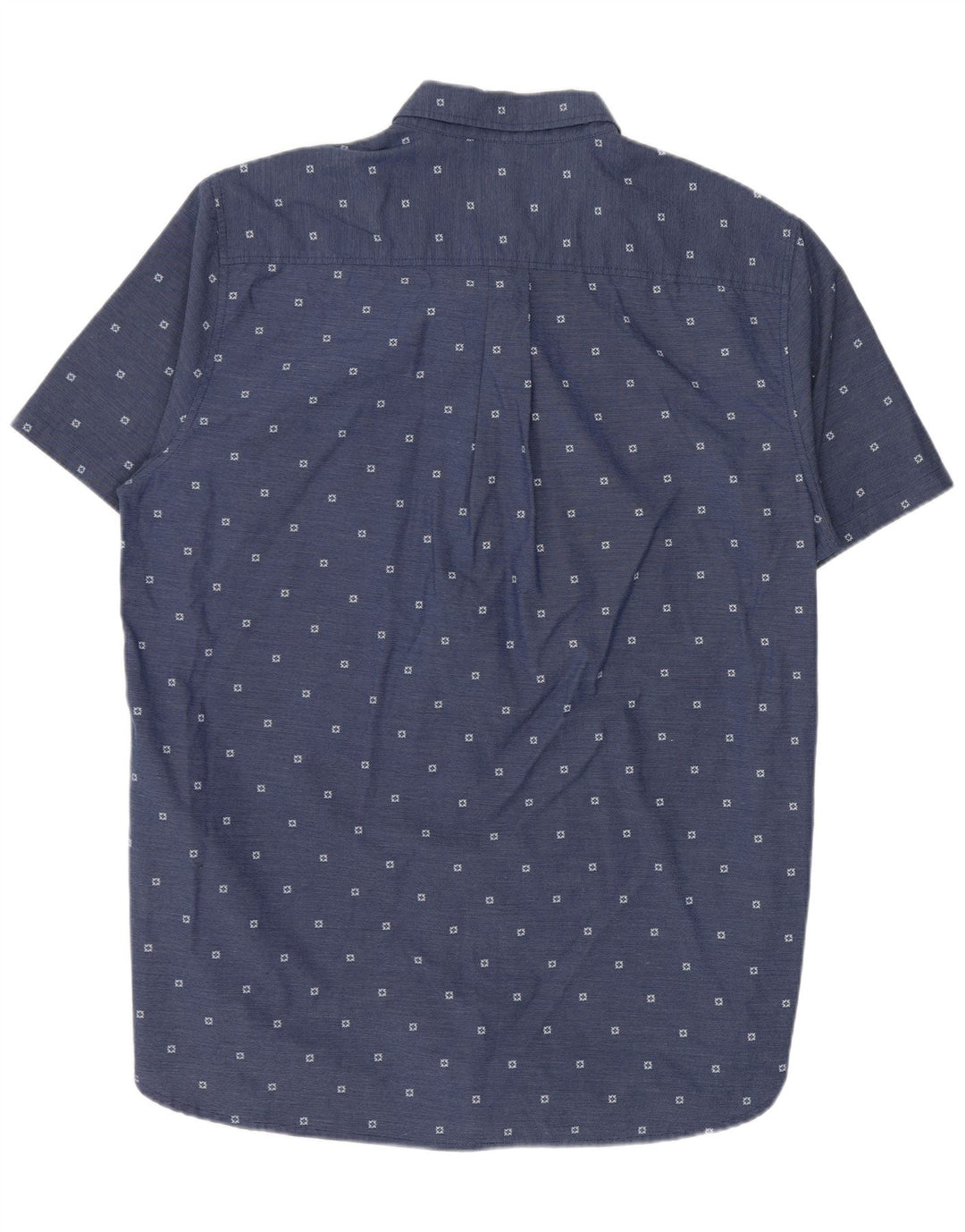 Superdry Herren Kurzarm-Hemd mit normaler Passform XL, blau gepunktete Baumwolle