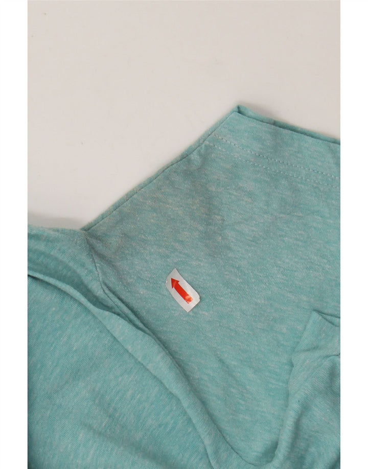 HURLEY Premium-Fit-Grafik-T-Shirt-Oberteil für Herren, klein, türkis gesprenkelte Baumwolle