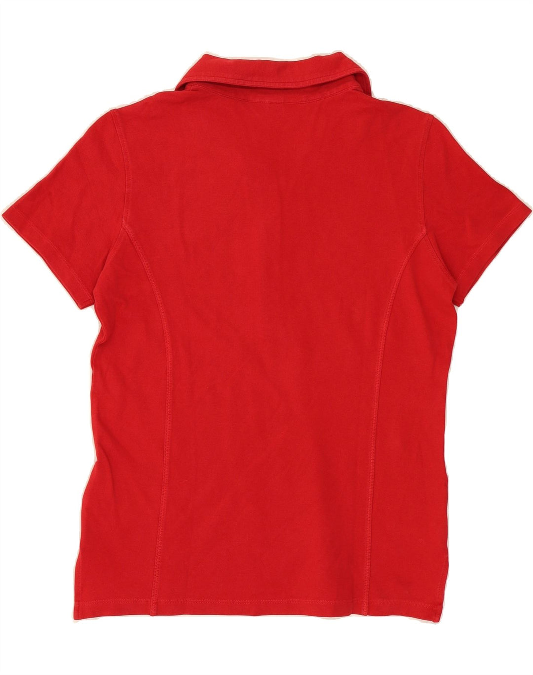 NAPAPIJRI Womens Polo Shirt UK 14 Medium Red Cotton Vintage Napapijri and Second-Hand Napapijri from Messina Hembry 