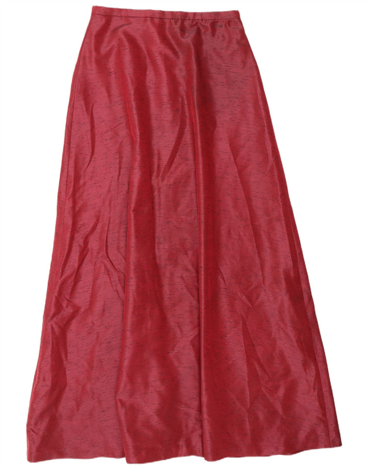 Vintage Damen Maxirock Medium W28 Rot meliert