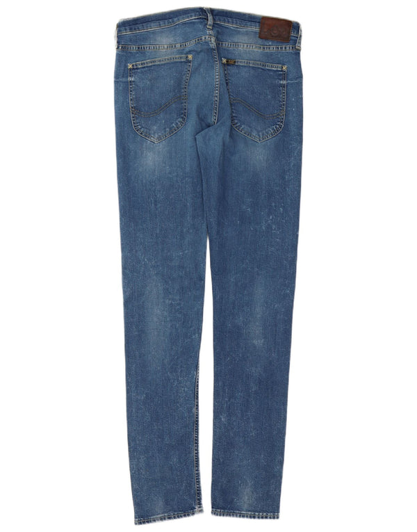 Lee Herren Luke Slim Jeans W34 L34 Blaue Baumwolle