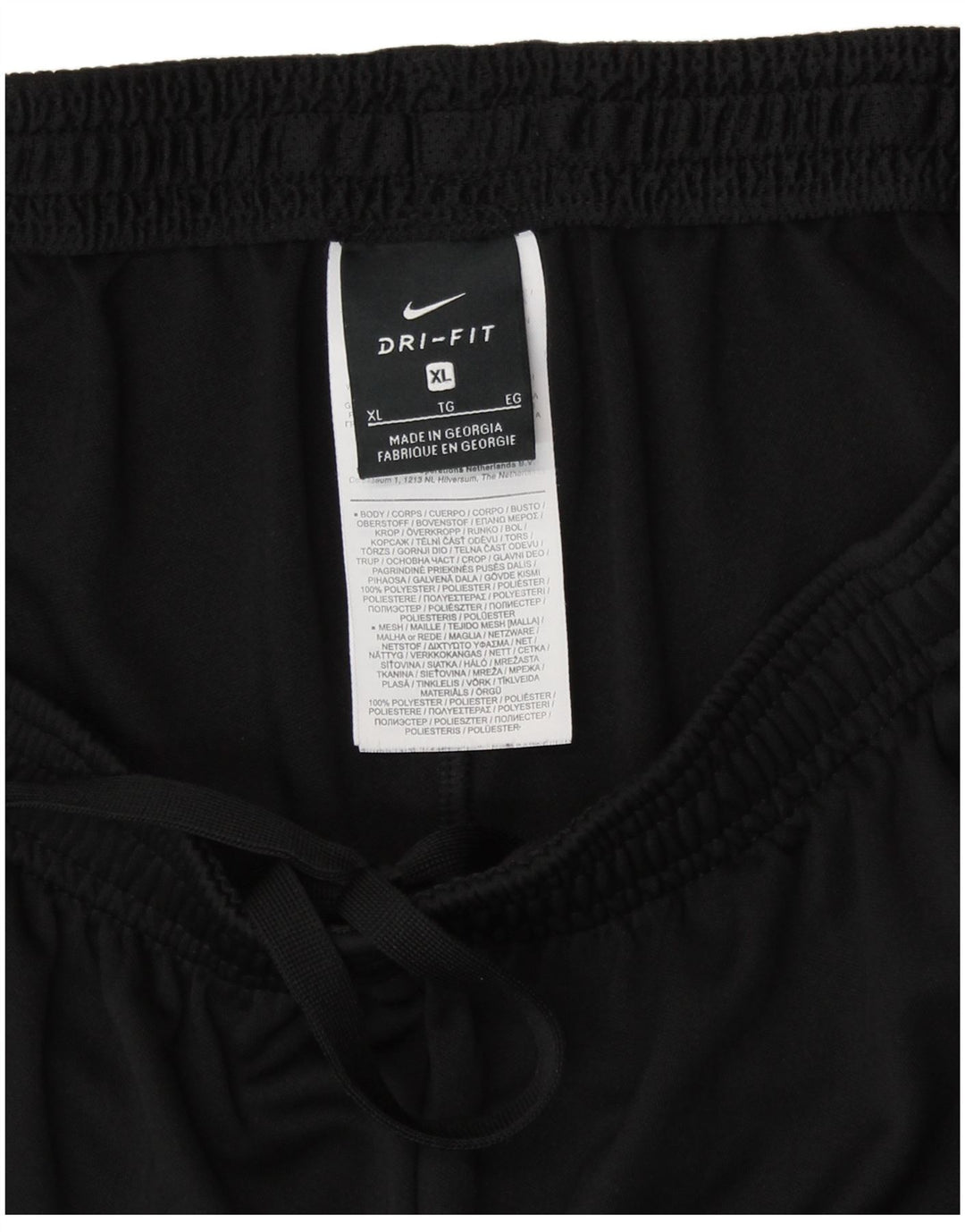 NIKE Damen Dri Fit Trainingshose UK 18 XL Schwarz Polyester