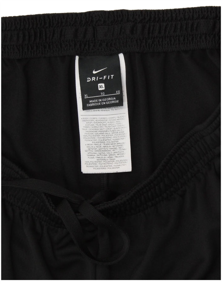 NIKE Damen Dri Fit Trainingshose UK 18 XL Schwarz Polyester