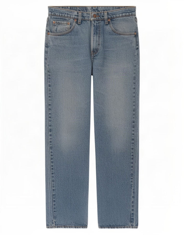 Levi's Herren 565 Straight Jeans W34 L32 Blaue Baumwolle