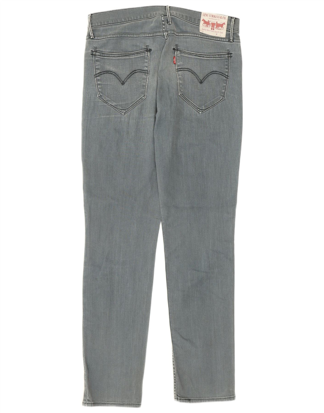 Levi's Herren Slim Jeans W33 L34 Graue Baumwolle