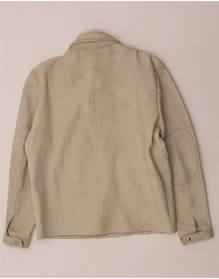 Vintage Herren Wildlederjacke IT 50 Large Beige