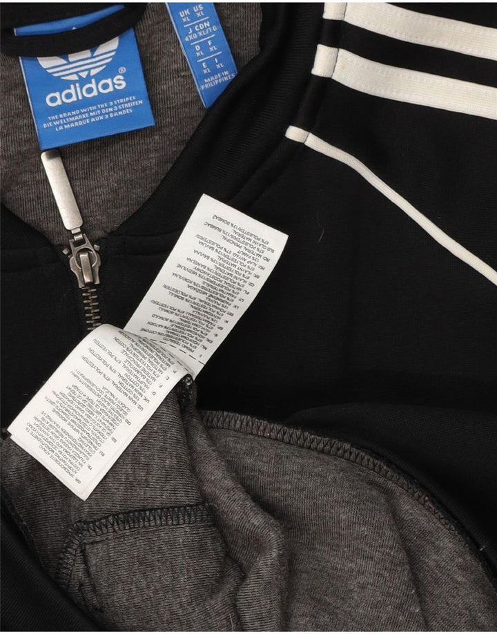 Adidas Herren Trainingsanzug Top Jacke XL Schwarz Polyester