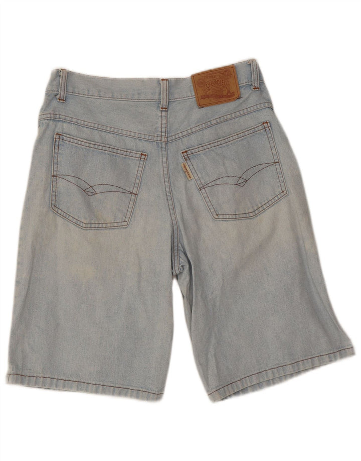Vintage Herren Distressed Denim Shorts IT 46 Small W28 Blaue Baumwolle