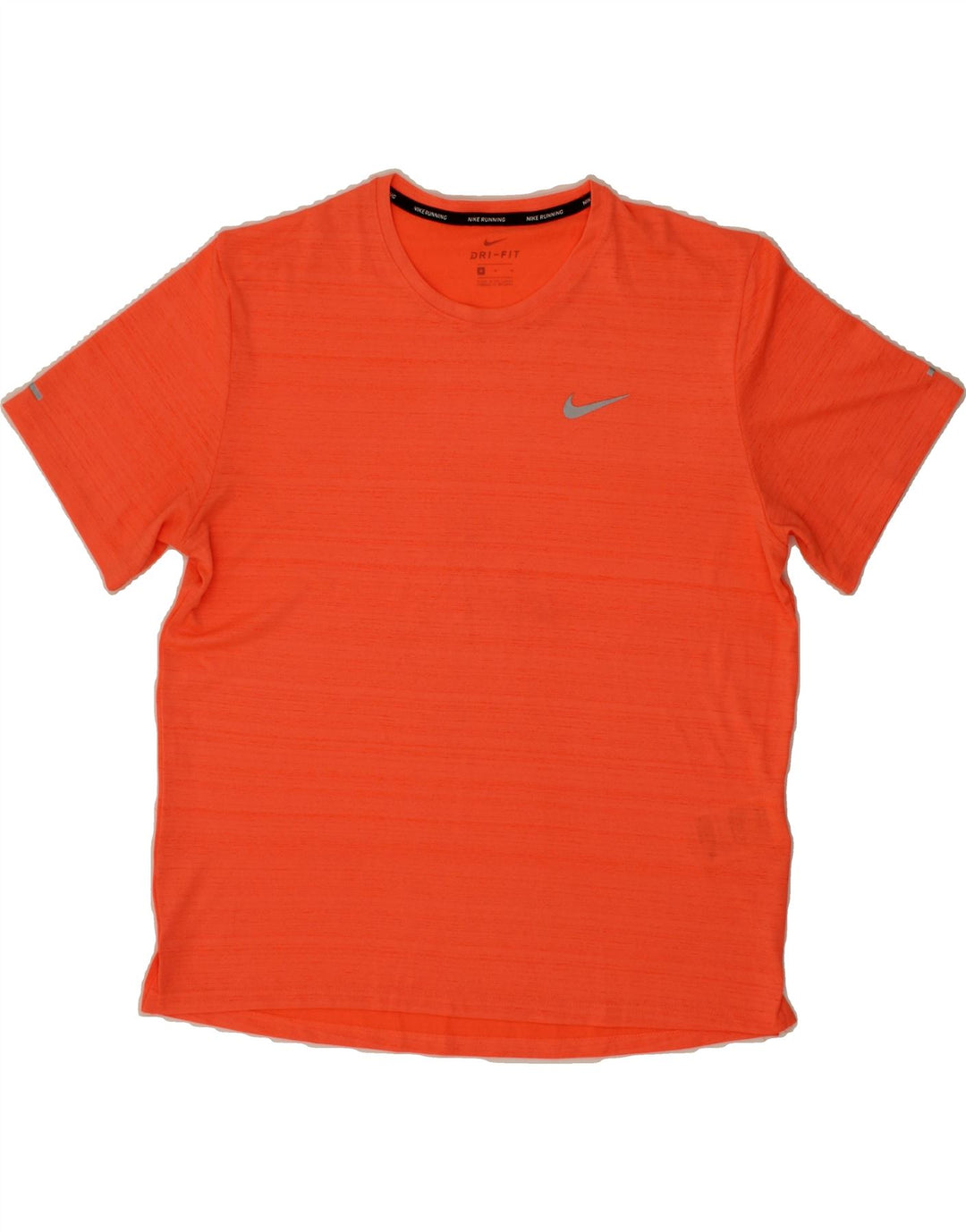 NIKE Womens Dri Fit T-Shirt Top UK 14 Medium Orange Flecked Polyester Vintage Nike and Second-Hand Nike from Messina Hembry 