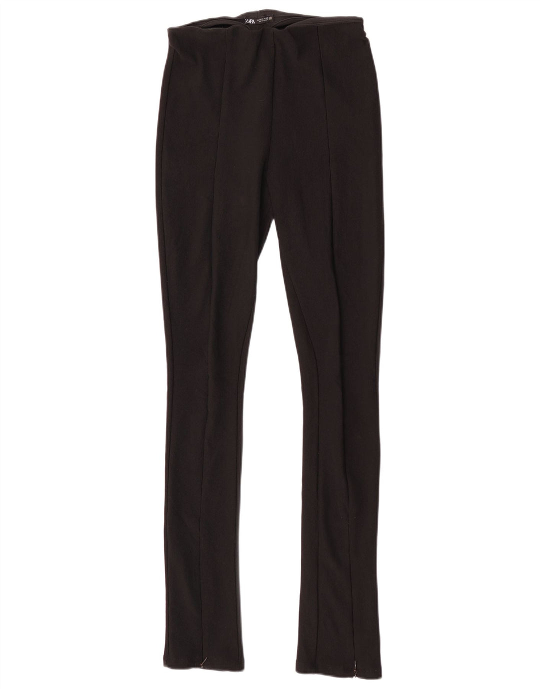 Zara Damen-Leggings, klein, schwarzes Polyester