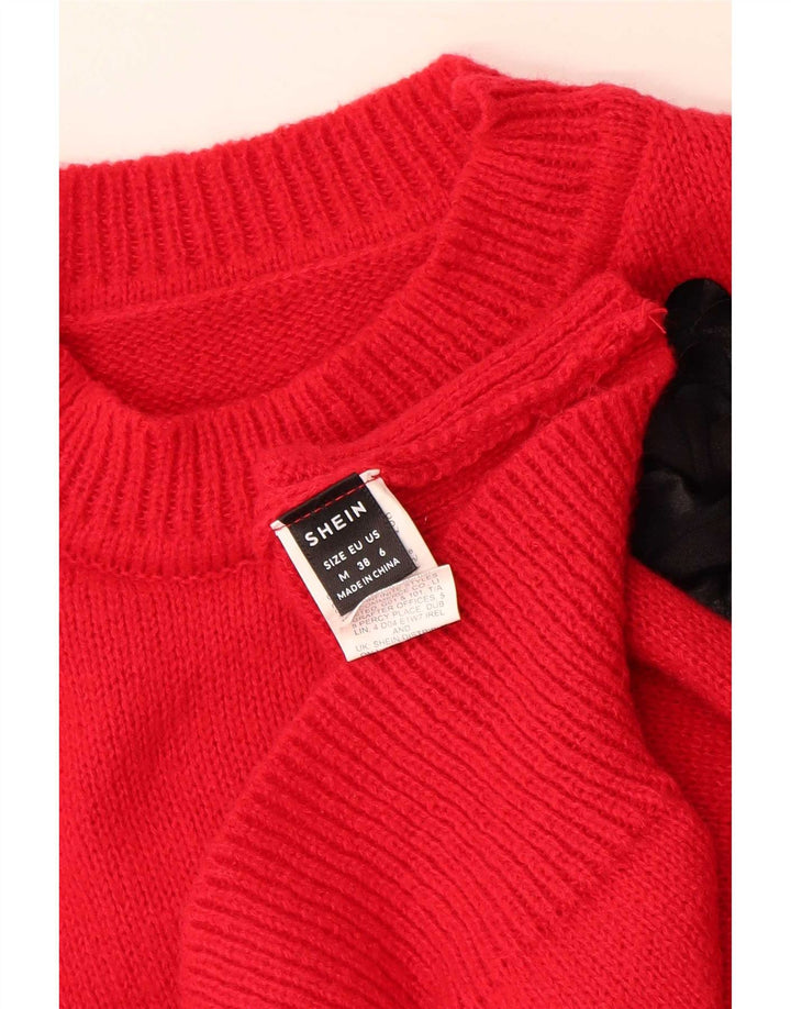 Shein Damen-Pullover, UK 14, mittelrot, Polyester
