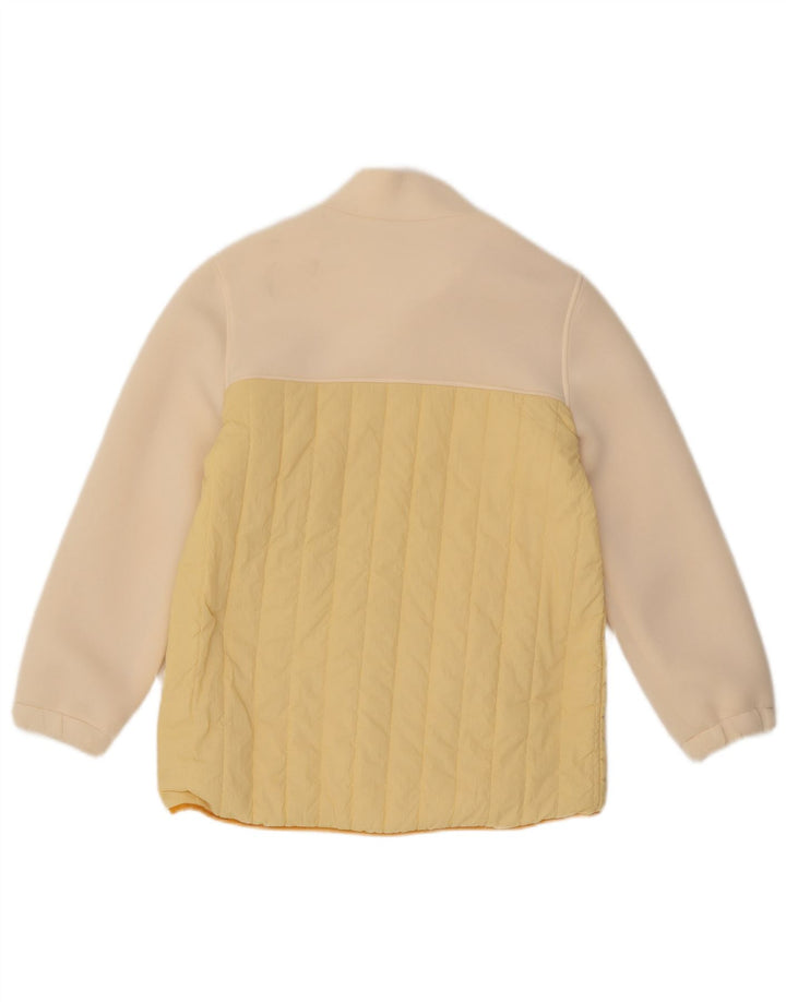Wattierte Jacke für Mädchen von Zara, 9–10 Jahre, gelbes Colourblock-Polyamid