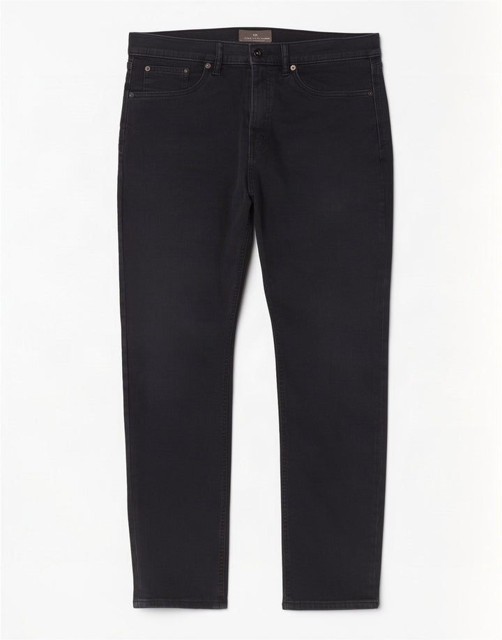 Marks & Spencer Herren Slim Jeans W34 L31 Schwarze Baumwolle