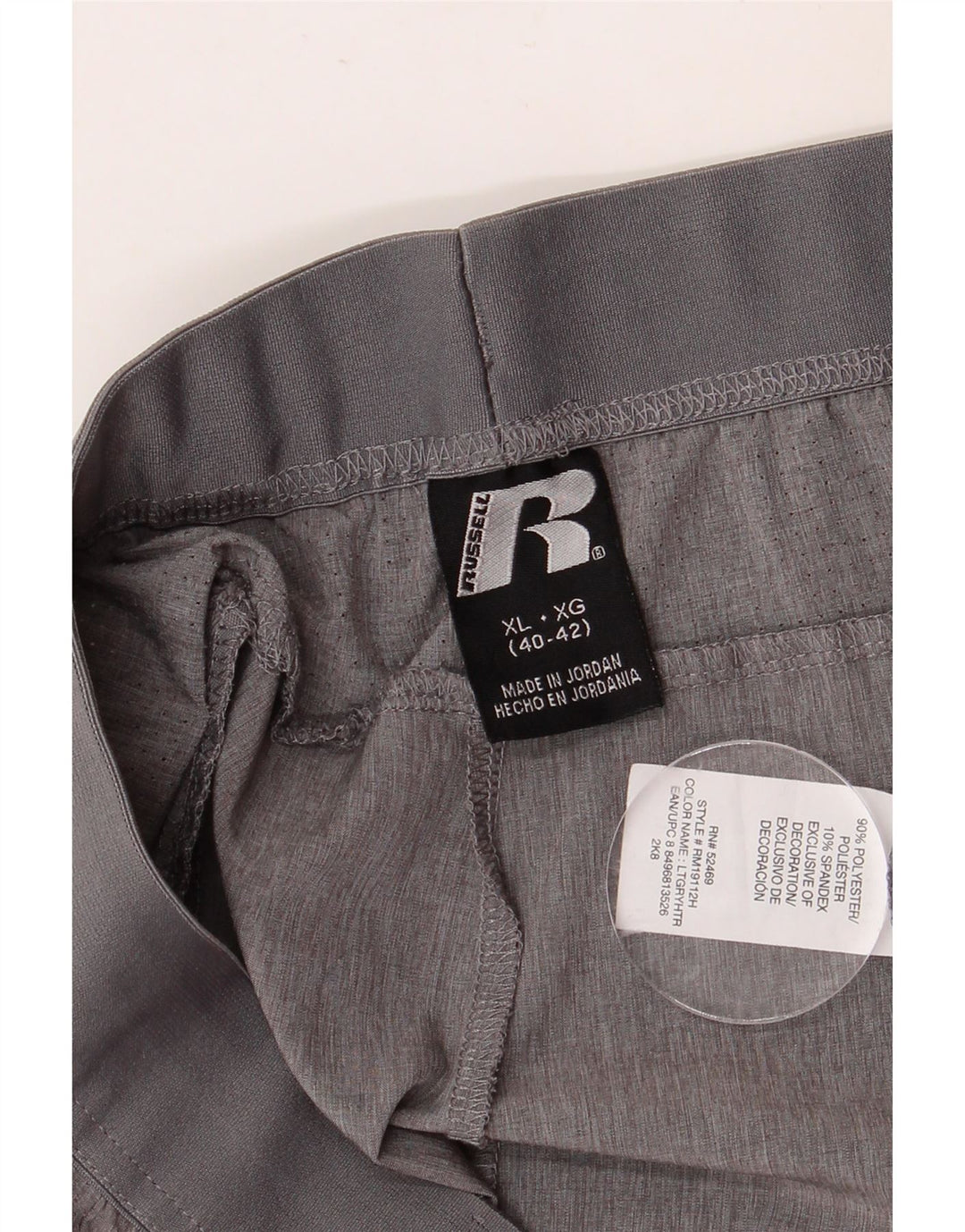RUSSELL ATHLETIC Herren Dri-Power Sport Shorts XL Grau Polyester