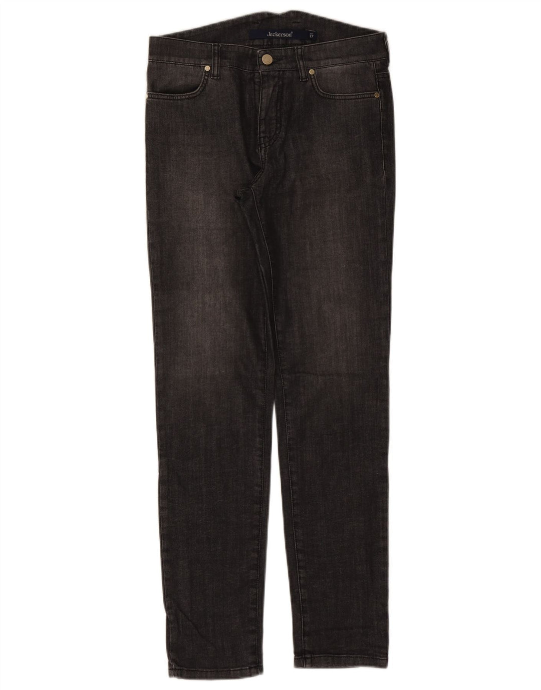 Jeckerson Damen Slim Jeans W27 L29 Schwarze Baumwolle