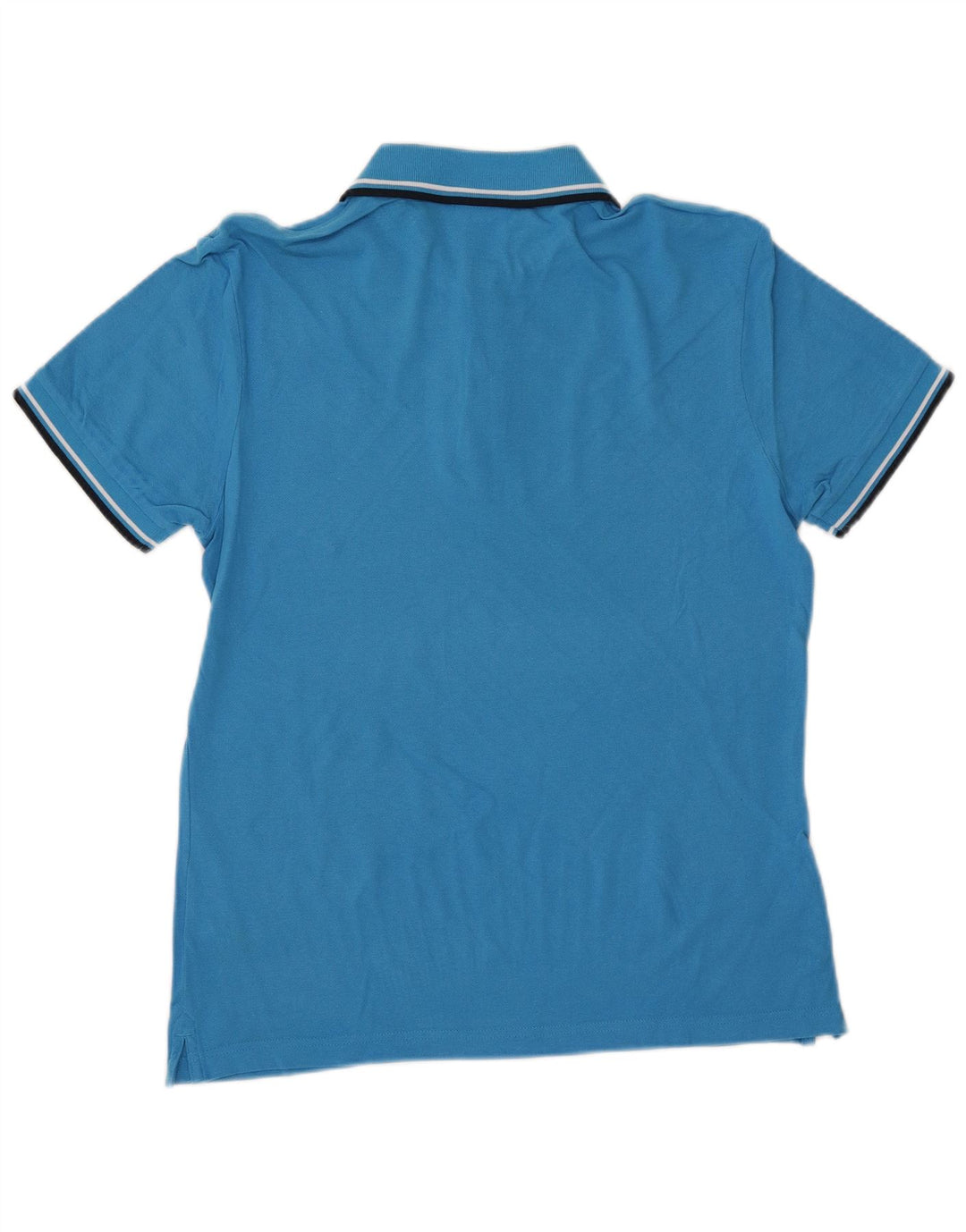 DIADORA Herren-Poloshirt, kleine blaue Baumwolle