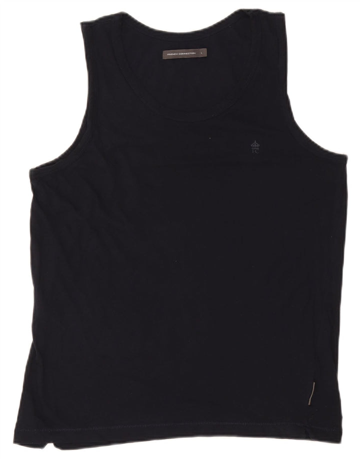 French Connection Damen-Trägershirt, UK-Größe 44, Größe L, Marineblau