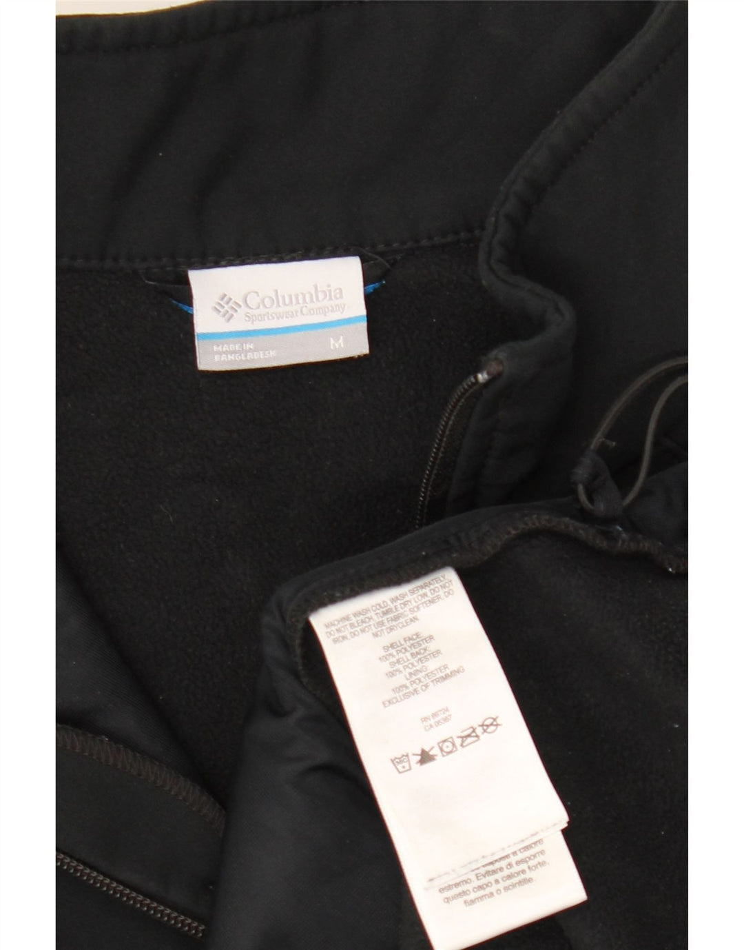 COLUMBIA Herren ärmellose Trainingsjacke aus mittelschwarzem Polyester