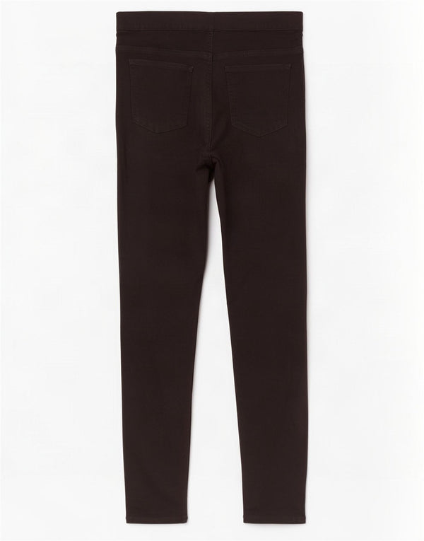 Marks & Spencer Damen Jegging-Jeans UK 12 Medium W30 L30 Schwarze Baumwolle