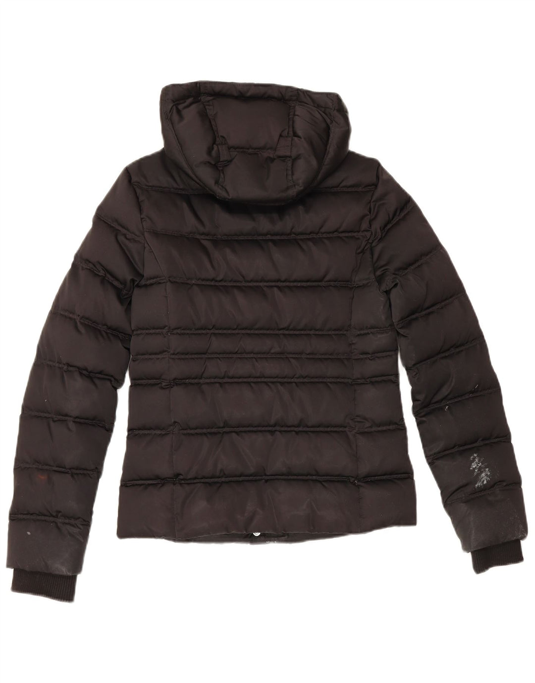 Calvin Klein Jeans Damen-Jacke mit Kapuze, gepolstert, UK 10, Größe S, Schwarz, Polyester