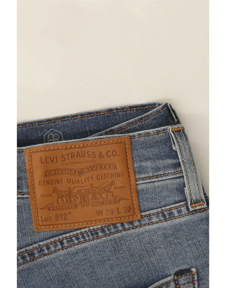 Levi's Herren 512 Slim Tapered Jeans W29 L32 Blaue Baumwolle