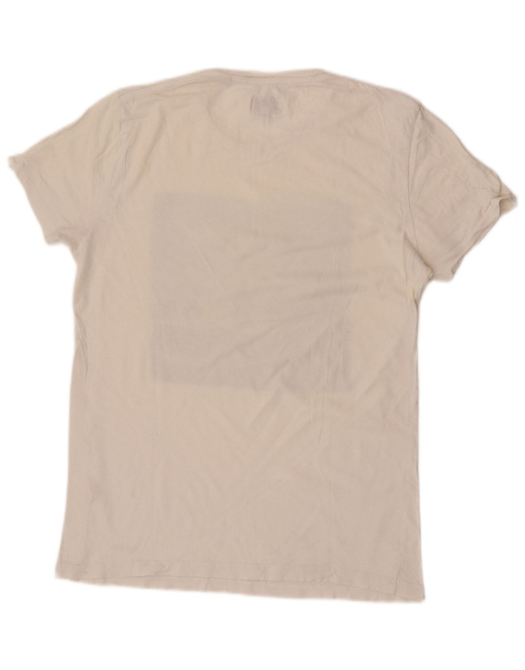 Jack Wills Herren-T-Shirt mit Grafik, Größe S, weiße Baumwolle