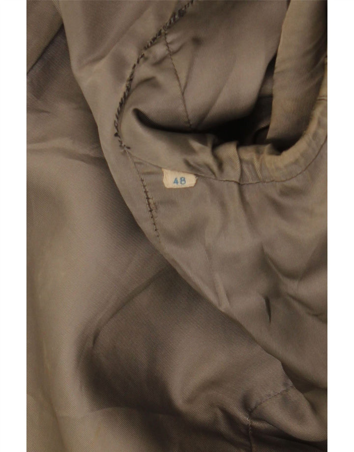 Vintage Herren Lederjacke IT 48 Medium Khaki